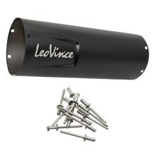 Copertura silenziatore LeoVince ricambio scarico copertura silenziatore finale, nero, 300mm, destra