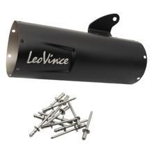 Copertura silenziatore LeoVince ricambio scarico copertura silenziatore finale, nero, 300mm, destra