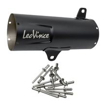 Tlumič výfuku LeoVince - náhradní díl výfuku, kryt koncového tlumiče, černá, 300mm, pravá strana