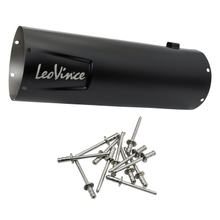 Kryt výfukového tlumiče LeoVince – náhradní díl výfuku, kryt koncového tlumiče, černá, 370mm