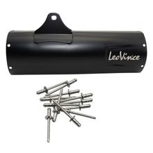 Housse de silencieux LeoVince pièce de rechange d'échappement, housse silencieux d'extrémité, noir, 370mm, gauche
