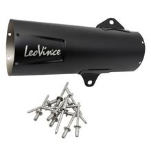 LeoVince Silencer Cover Exhaust Replacement Part Cover End Silencer, black, 370mm, right