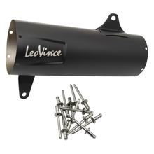 Kryt výfuku LeoVince náhradní díl, kryt koncového tlumiče, černá, 370mm, pravá