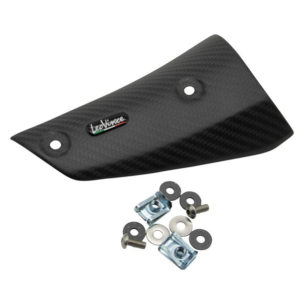 Heat shield LeoVince exhaust replacement part exhaust cover, carbon for Yamaha MT09