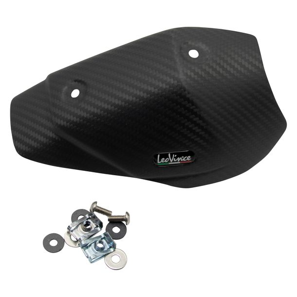 Protection thermique LeoVince Pièce de rechange d'échappement Couvercle d'échappement, Carbone pour Yamaha XTZ