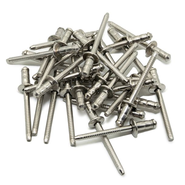 Remache de escape LeoVince, pieza de repuesto para escape, remaches de escape, acero inoxidable, 4,8x10mm, 20 piezas