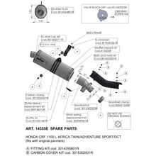 Nietensatz LeoVince Auspuff-Ersatzteil Nietenband inkl. Nieten, 390,5x15mm für 10444 / 1716