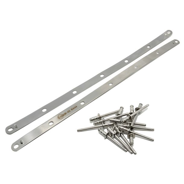 Riveting LeoVince exhaust replacement part riveting band incl. rivets, 402x15mm for 10444 / 1716