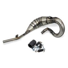 Vorschalldämpfer LeoVince X-FIGHT Auspuffkrümmer Edelstahl für Beta RR 50 Enduro / Sport / Racing / Motard / Track Bj. 2021 - 2022 E5