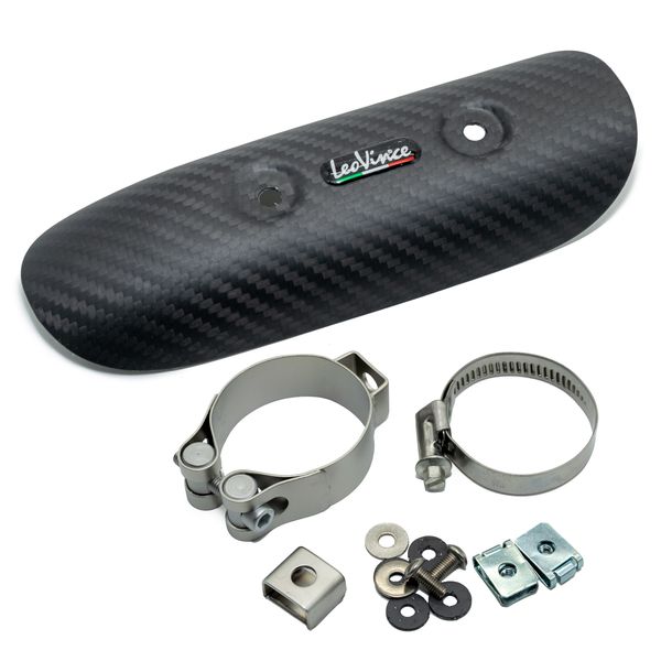 Hittebescherming LeoVince Uitlaatkap Carbon voor Kawasaki Ninja / Z 400 / 500