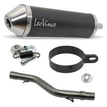 Silenciador final LeoVince X-FIGHT com homologação, carbono, tampa de aço inoxidável para Beta RR 50 Enduro / Sport / Racing / Motard / Track ano 2021 - 2022 E5
