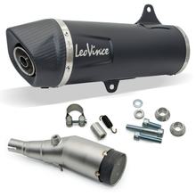 Endschalldämpfer LeoVince NERO mit Katalysator & Zulassung, Edelstahl schwarz, Carbon Kappe für Honda ADV 350 Bj. 2022 - 2024 E5 / SH 350i Bj. 2021 - 2024 E5