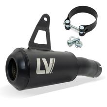 Endschalldämpfer LeoVince LV-10 FULL BLACK mit Zulassung, Edelstahl schwarz für BMW S 1000 XR Bj. 2020 - 2023 E5 / Bj. 2024 - 2025 E5+