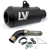 Endschalldämpfer LeoVince LV-10 FULL BLACK mit Zulassung, Edelstahl schwarz für Benelli Leoncino 800 Bj. 2022 - 2024 E5
