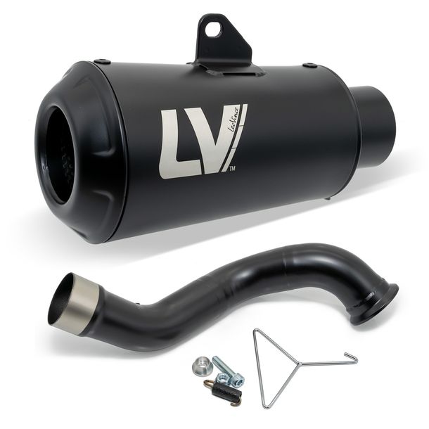Endschalldämpfer LeoVince SLIP-ON LV-10 FULL BLACK Edelstahl schwarz für Husqvarna Svartpilen / Vitpilen 701