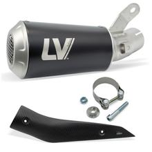 Endschalldämpfer LeoVince LV-10 Black Edition mit Zulassung, Edelstahl schwarz & Carbon Hitzeschild für Suzuki GSX-S 1000 Bj. 2021 - 2026 E5 / E5+ / 950 Bj. 2021 - 2023 E5