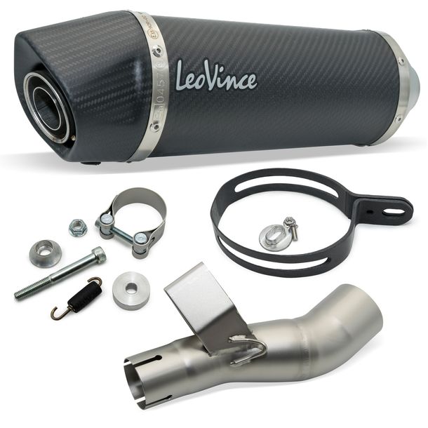 Silenciador final LeoVince LV ONE EVO con homologación, carbono para Honda NC 750 X año 2021 - 2024 E5