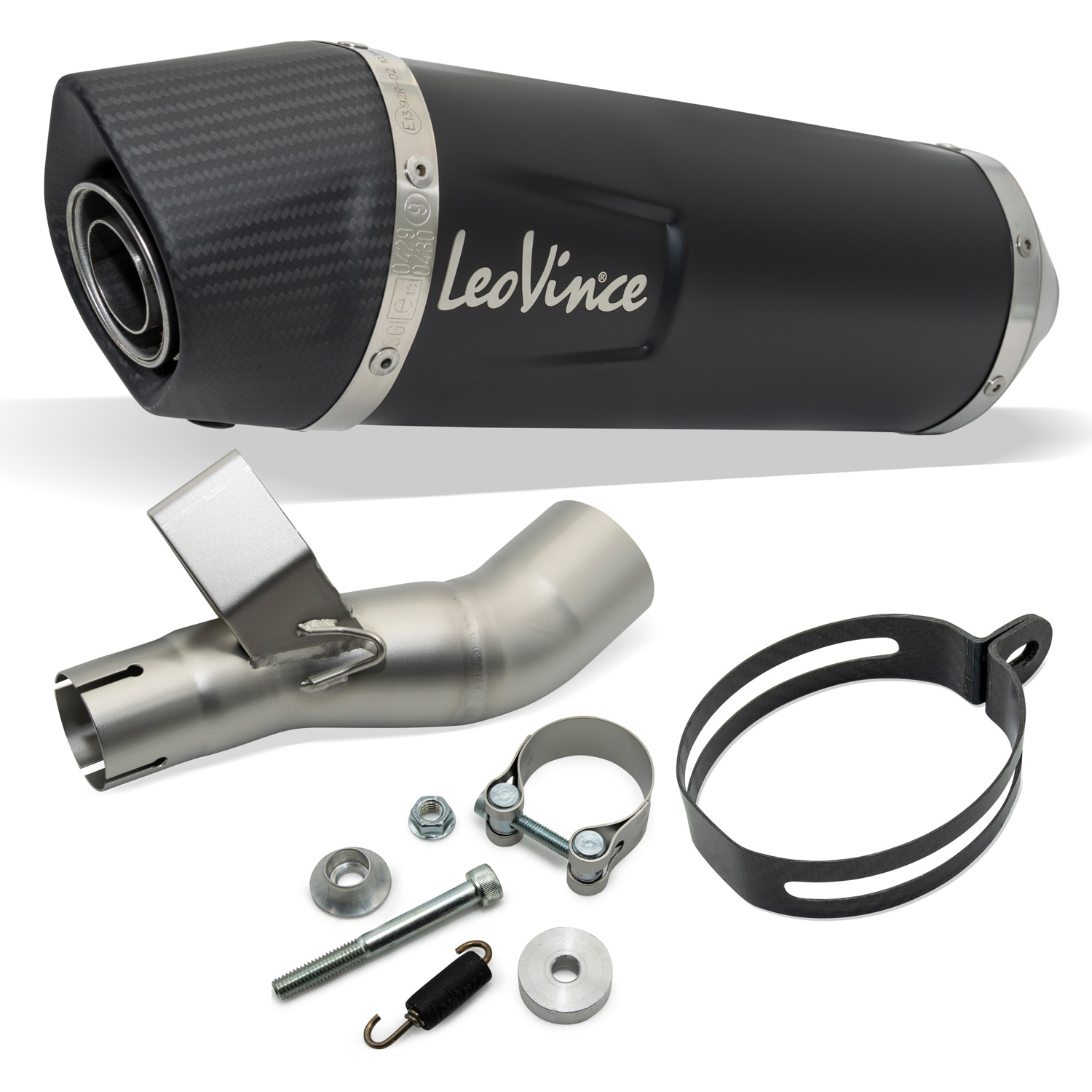 Endschalldämpfer LeoVince LV ONE EVO schwarz mit Zulassung für Honda NC 750 X