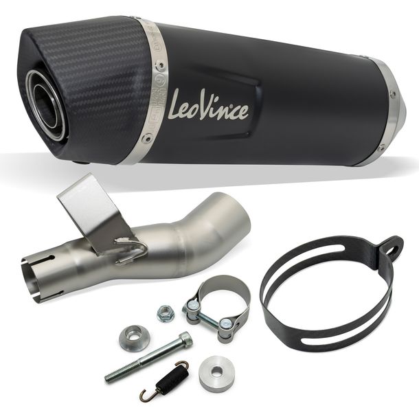 Endschalldämpfer LeoVince SLIP-ON SBK LV ONE EVO Black Edition Edelstahl Carbon – Bild 1