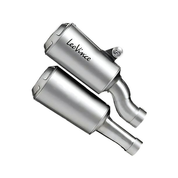 Silencieux d'échappement arrière LeoVince 2x LV-10 avec homologation, acier inoxydable pour Triumph Speed Triple 1200 RR / RS Année de fabrication 2021 - 2024 E5