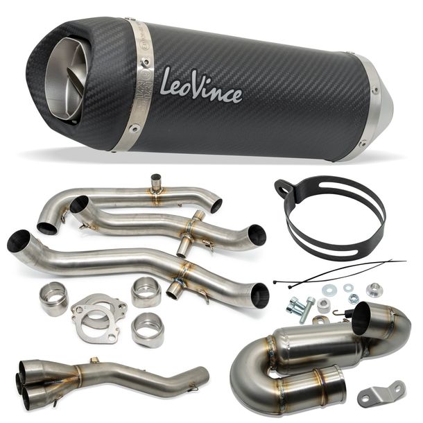 Uitlaatsysteem LeoVince Complete systeem LV ONE EVO Carbon voor Triumph Tiger Sport 660 / Trident 660