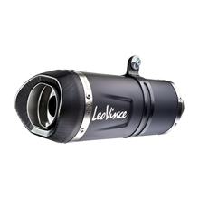 Impianto di scarico completo LeoVince LV ONE EVO Black Edition con catalizzatore e omologazione, acciaio inossidabile nero, tappo in carbonio per Triumph Tiger Sport 660 anno 2022 - 2024 E5 / Trident anno 2021 - 2024 E5
