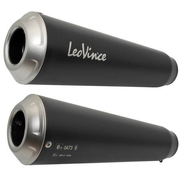 LeoVince Exhaust System Complete System GP DUALS with Catalytic Converter & Approval, Stainless Steel for Yamaha XSR 700 Model Year 2021-2022