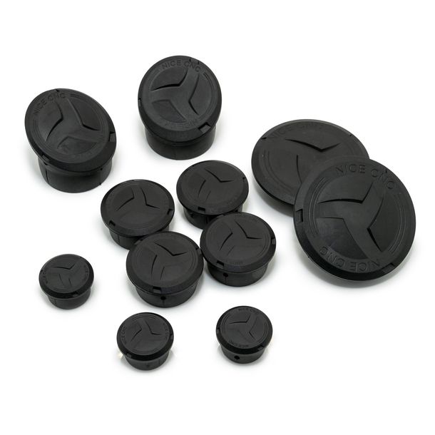 Juego de tapones de chasis ROAD-STAR, negros, 11 piezas, adecuados para el modelo BMW R1200 GS del año 2014-2021