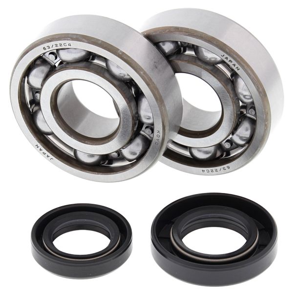 All Balls 24-1002 crankshaft bearing kit for Honda CR R 80/85 cc model year 1985 - 2008