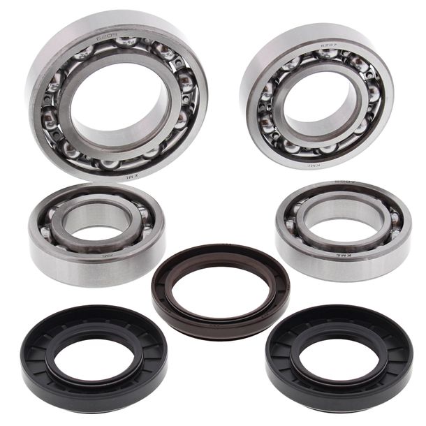Keeringset / Lager Differentieel compleet All Balls voor Yamaha YFM Kodiak Automatic AR Wolverine FWAD Grizzly 450 ccm Bj. 2011 - 2014