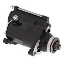 Motor de arranque negro All Balls 80-1013 de 1,4 kW para Harley Davidson FXDL Dyna Low Rider FXDCI EFI Super Glide Custom FXDB Street Bob FXDWGI Wide FXDWG Año 2006 - 2017