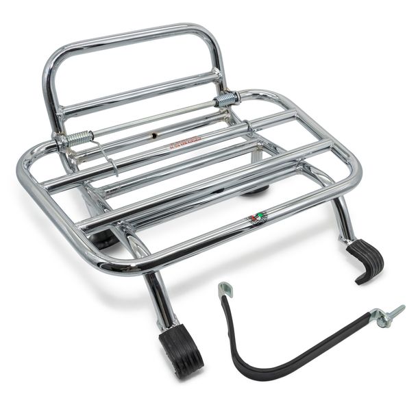 Cuppini chrome folding front luggage rack for Vespa GTS 300 2023