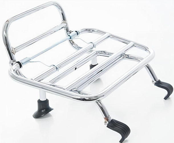 Cuppini chrome folding front rack for Vespa GTS i.e. Touring Super 300 cc year 2012 - 2013