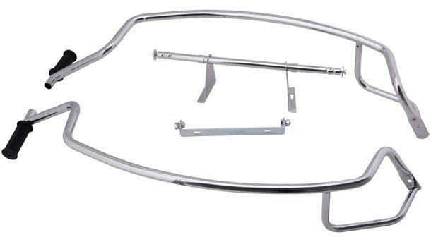 Cuppini chrome rear crash bar for Vespa PX E / Lusso