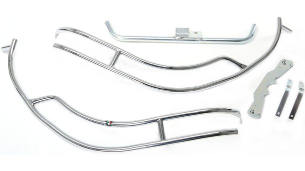 Supporto coprigambe cromato per Vespa ET2 ET4 Leader 1 ET3 Primavera iniezione 50-150 ccm