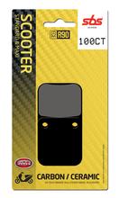 SBS 100CT Carbon Tech brake pads for Peugeot Vivacity, Daelim Tapo Otello Fi S2 NS II E-Five Cordi Vivo Delfino Altino 50 / 125 ccm