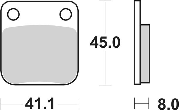 Bremsbeläge SBS 100HF Street Ceramic – Bild 2