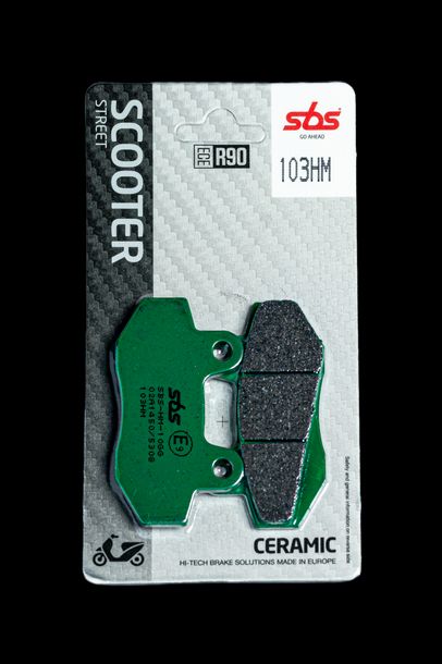 Bremsbeläge SBS 103HM Street Ceramic für Honda NSR, Cagiva Mito Aprilia Scarabeo Hyosung Boomer Sachs Madass SMV 7 Dorsoduro Beta Evo MuZ / MZ Mantizz