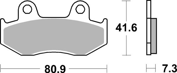Pastilhas de Freio SBS 104HM Street Ceramic para Honda SH i, PGO T-Rex NES @ NHX Lead SCV 1 50 - 150 ccm