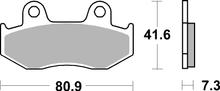 Pastilhas de Freio SBS 104HM Street Ceramic para Honda SH i, PGO T-Rex NES @ NHX Lead SCV 1 50 - 150 ccm