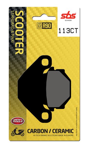 Plaquettes de frein SBS 113CT Carbon Tech pour Peugeot SV GEO, Kymco Agility City R16 Aprilia RX N 50 / 125 ccm