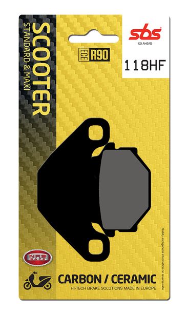 Remblokken SBS 118HF Street Ceramic voor Fantic Motor Leader Grinta Big Wheel 50 cc