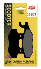 SBS 119CT Carbon Tech brake pads for Kymco Grand Dink Super 9 AC Yager GT LC Agility RS DJ Spacer Carry, Daelim S3 Fi R16 Movie XL i Gti 50 - 300 ccm