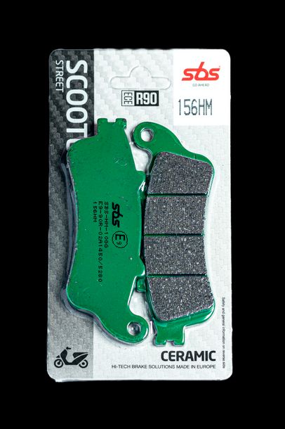 Plaquettes de frein SBS 156HM Street Ceramic pour Honda FES Foresight FJS Silver-Wing, Peugeot Looxor 125 - 600 ccm