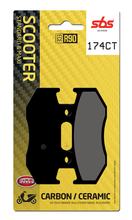 Plaquettes de frein SBS 174CT Carbon Tech pour Suzuki AN Burgman UX Sixteen 125 - 400 ccm