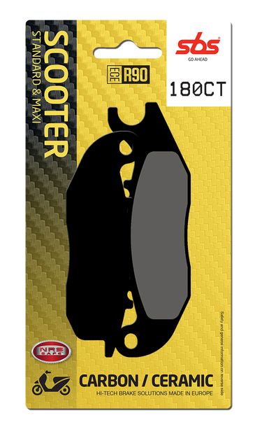 Plaquettes de frein SBS 180CT Carbon Tech pour Honda ANF Innova 125 ccm