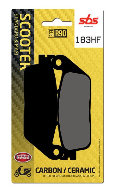 Remblokken SBS 183HF Street Ceramic voor Honda SH i, Peugeot Satelis Kompressor Kymco Downtown i NSS Forza A Super Dink Kawasaki J SE 2 i 125 - 400