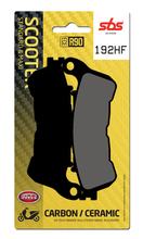 Remblokken SBS 192HF Street Ceramic voor Honda SH i, Suzuki UH Burgman i NSS A Forza Daelim Besbi S-Wing NS II 1 E-Five UX Sixteen G SW-T R Executive
