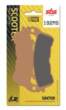 Pastilhas de Freio SBS 192MS Maxi Sinter para Honda SH i, Peugeot Speedfight 4 AC Kisbee Streetzone Suzuki UH Burgman i NSS Forza A Daelim Besbi FJS Silver-Wing