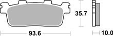 Pastilhas de Freio SBS 195HM Street Ceramic para Kymco People S i, SYM HD2 i 125 - 300 ccm